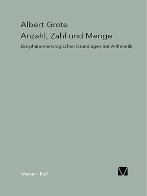 cover image of Anzahl, Zahl und Menge